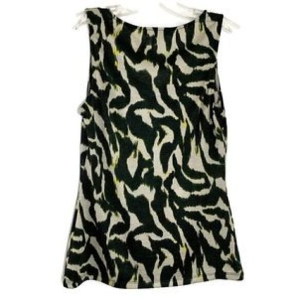 Alberto Makali top black tank animal print knit FINAL CLEARANCE $10 - Picture 2 of 6